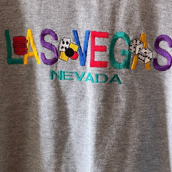 Smile Las Vegas Graphic Tee - Gray L - Picture 5 of 8